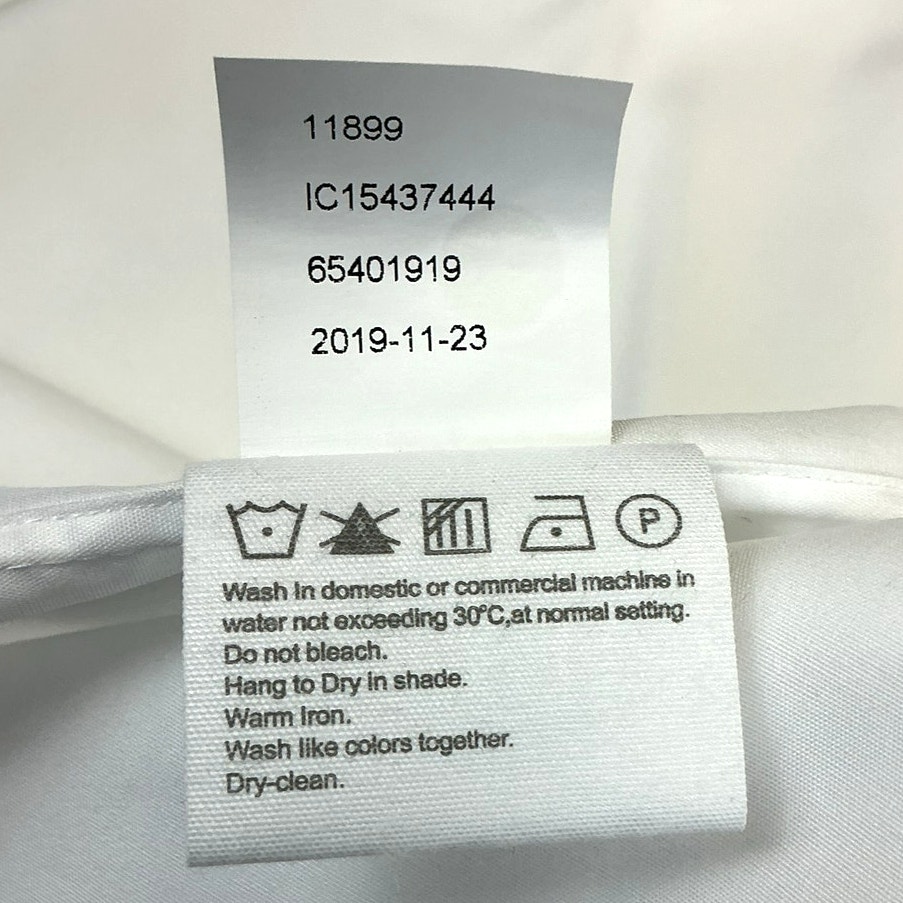 Indochino Custom Dress Shirt 2xl Xl White Solid Premium Cotton Tailored Euc — image 4 of 4